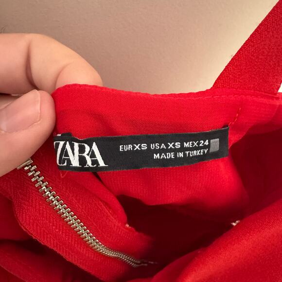 Zara Strappy Cutout Bodycon Midi Dress US Women's XS - Picture 6 of 9